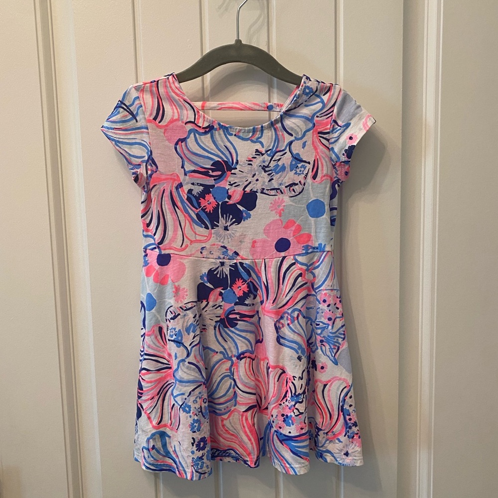 Lilly Pulitzer Girls Alina Dress Pink Make A Splash